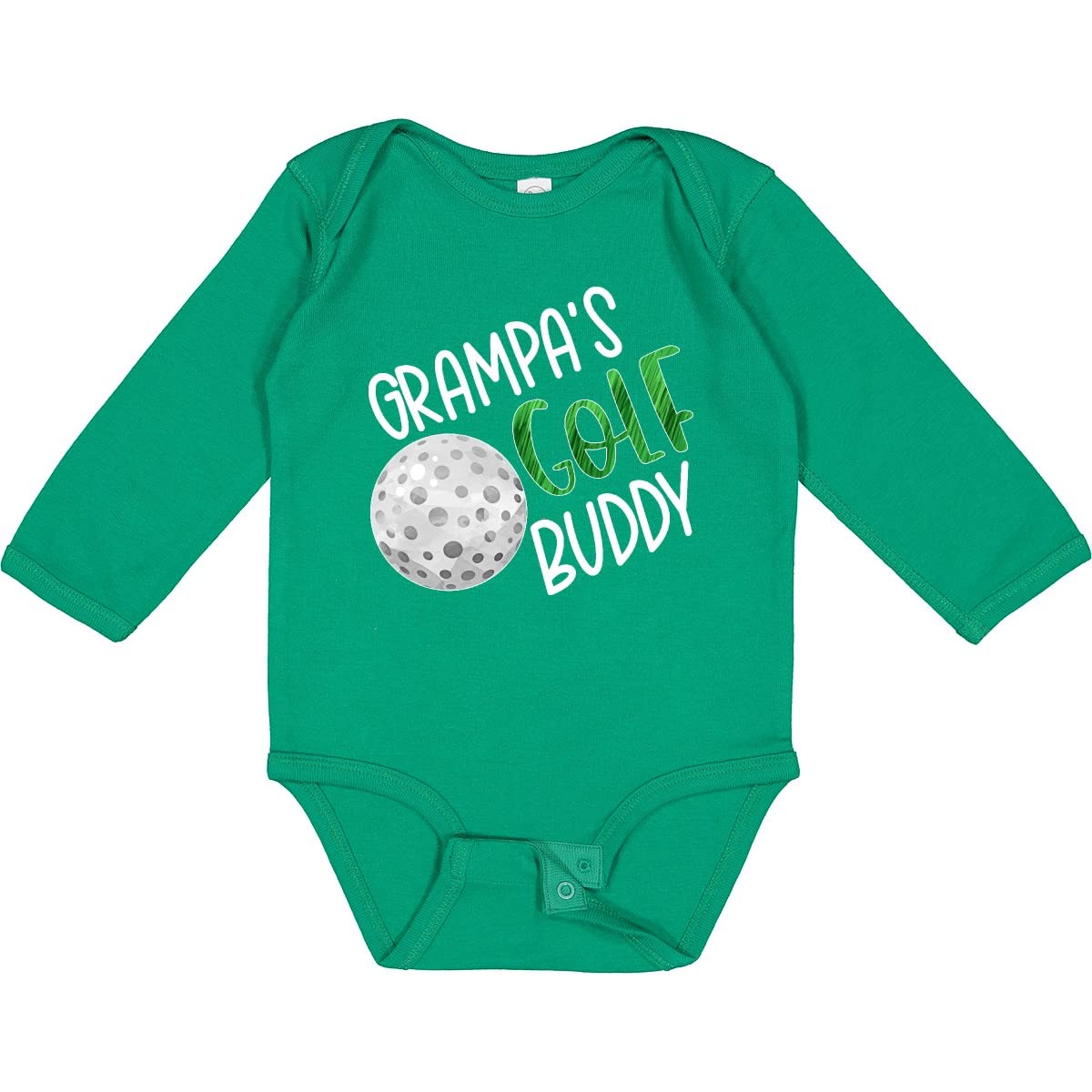 Grampa's Golf Buddy Baby Creeper - Long Sleeve Golf Ball Design for Grandparents Day