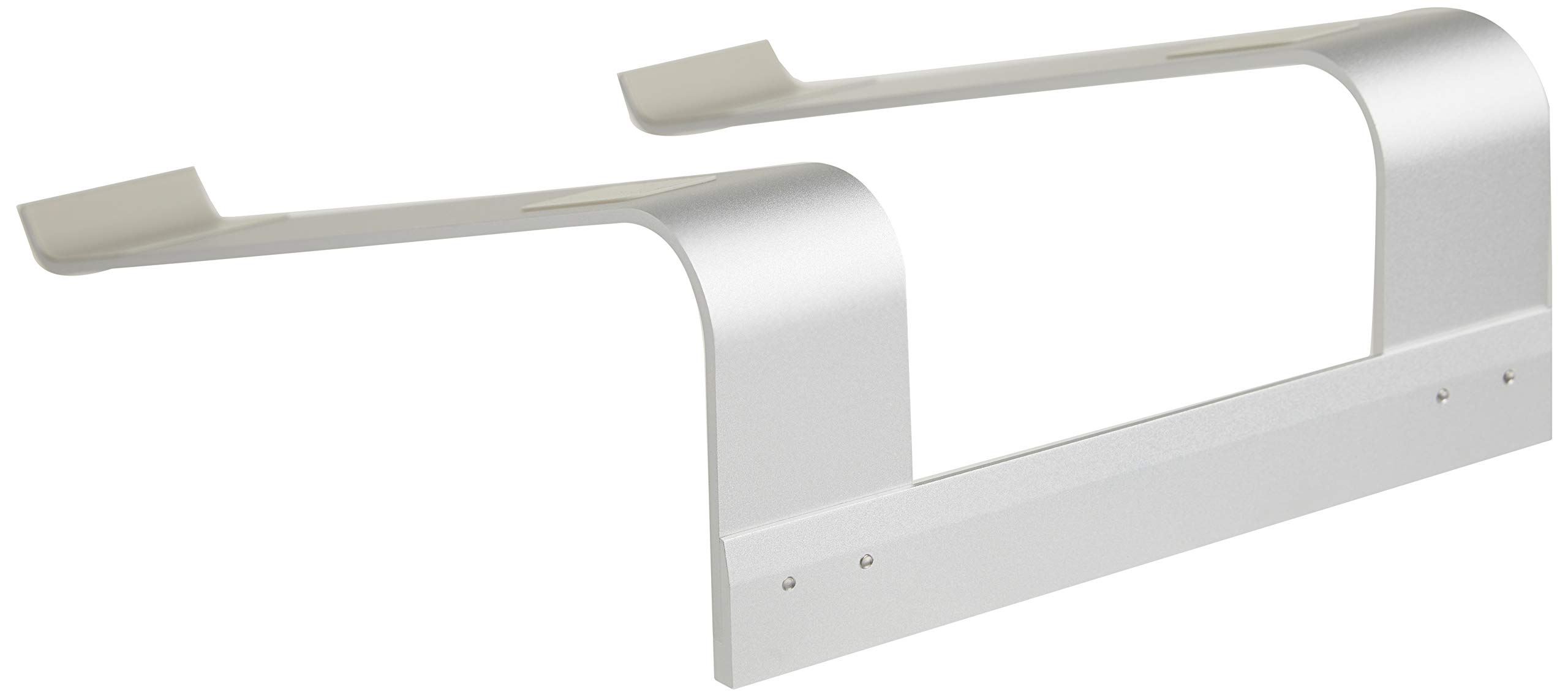 Premium Aluminum Laptop Stand with Ventilation - Ergonomic & Portable Riser Holder for All Notebooks (Silver) | Perfect for Home Office, Gaming & Travel Use