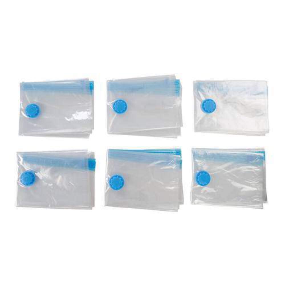 Vacuum Storage Bags for Clothes & Blankets - 4 Pack (700x500mm) | Space Saving Storage Solution | Blue Compression Bags for Travel, Seasonal Clothes & Home Organization