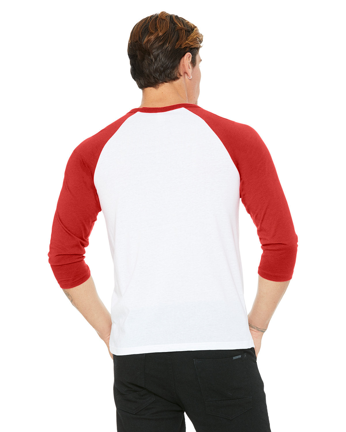 Bella + Canvas 3200 Unisex 3/4 Sleeve Baseball Tee - Soft Cotton Jersey Shirt for Men & Women - Perfect for Sports, Casual Wear & Team Uniforms