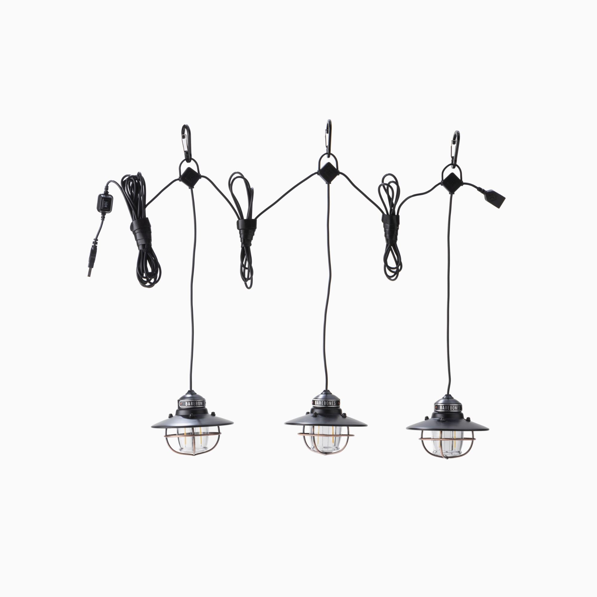 Edison Bulb Pendant String Lights - Vintage Industrial Style Hanging Lights for Indoor & Outdoor Decor, Patio, Garden, Wedding, Party