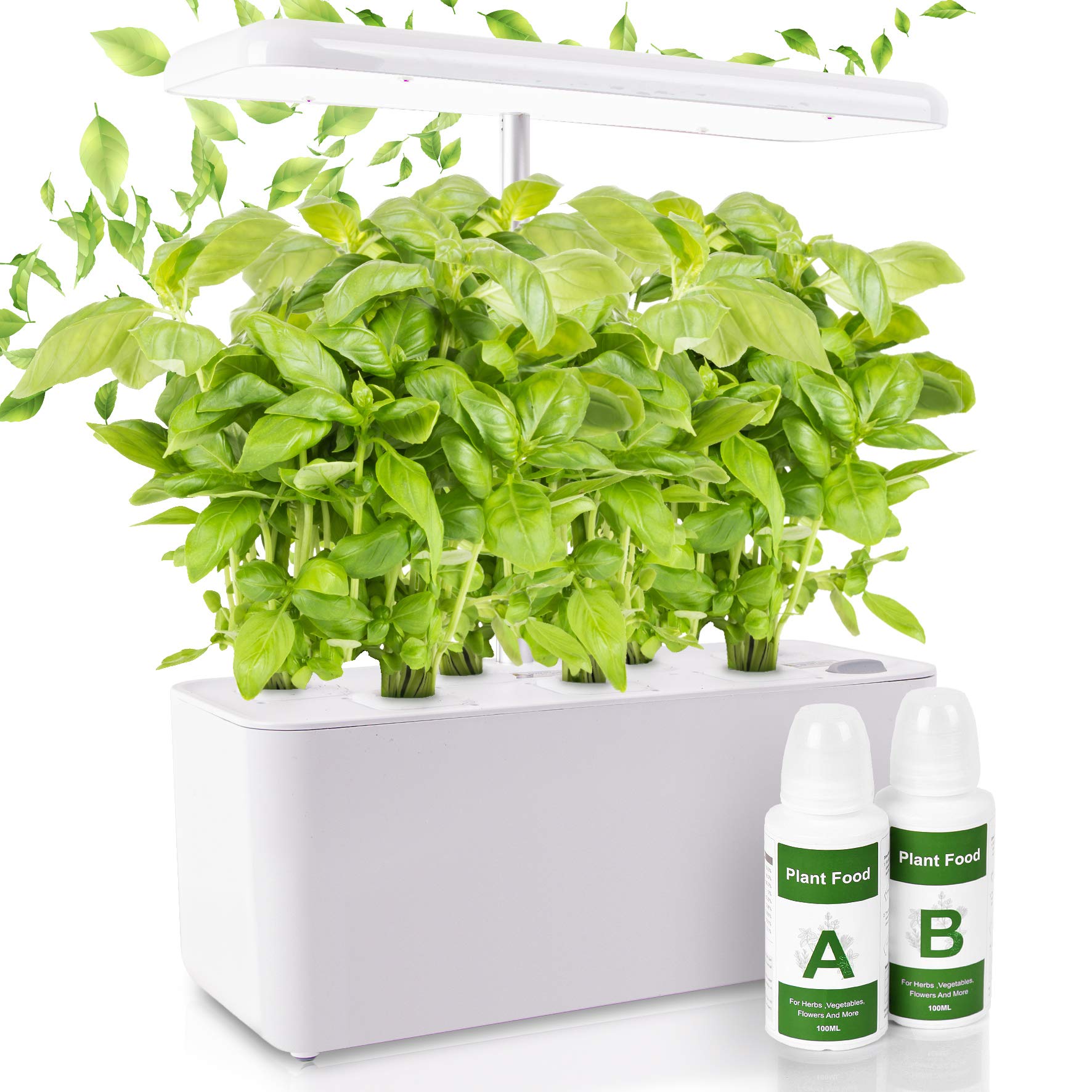 Duronic GHS37 Hydroponic Growing System - Indoor Garden Kit with LED Grow Light for 7 Plants, Herbs & Vegetables | 70x Full Spectrum LED Bulbs (White/Red/Blue) | 3 Light Modes | Smart Germination Kit | 25W | Perfect for Home Gardening, Kitchen Herbs & Organic Farming