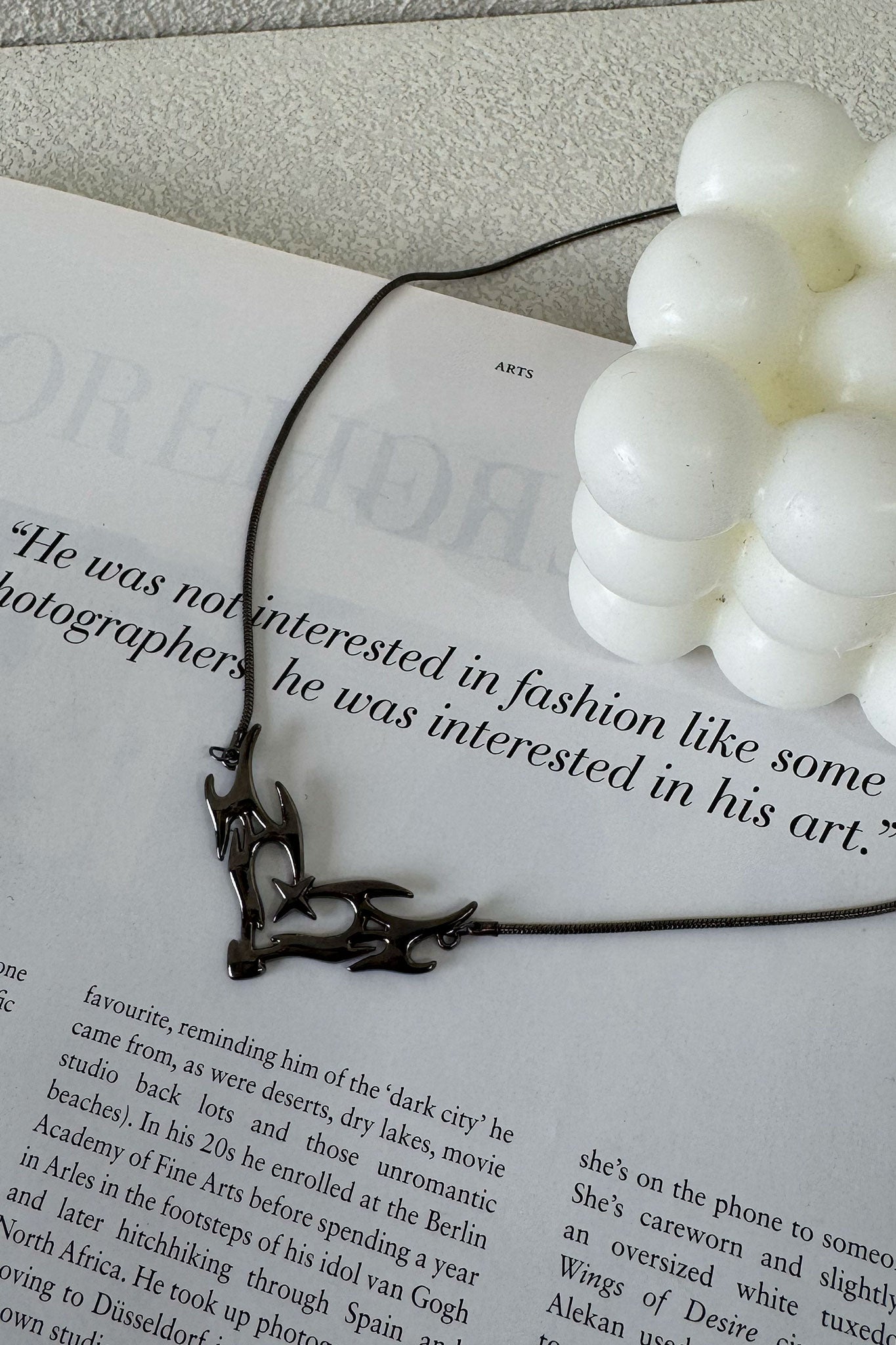 Fearless Gunmetal Necklace for Women - Stylish Gothic Jewelry for Everyday Wear, Parties & Special Occasions