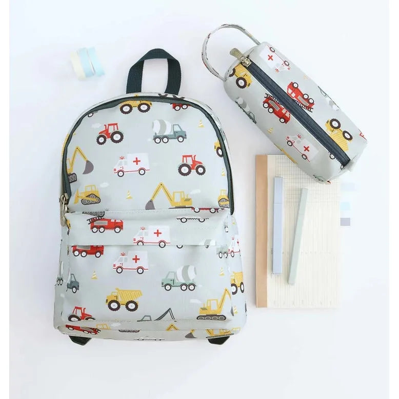 Kids Pencil Case with Vehicles Design - Durable School Supplies for Boys & Girls - Perfect for Classroom, Homework, and Travel Organization