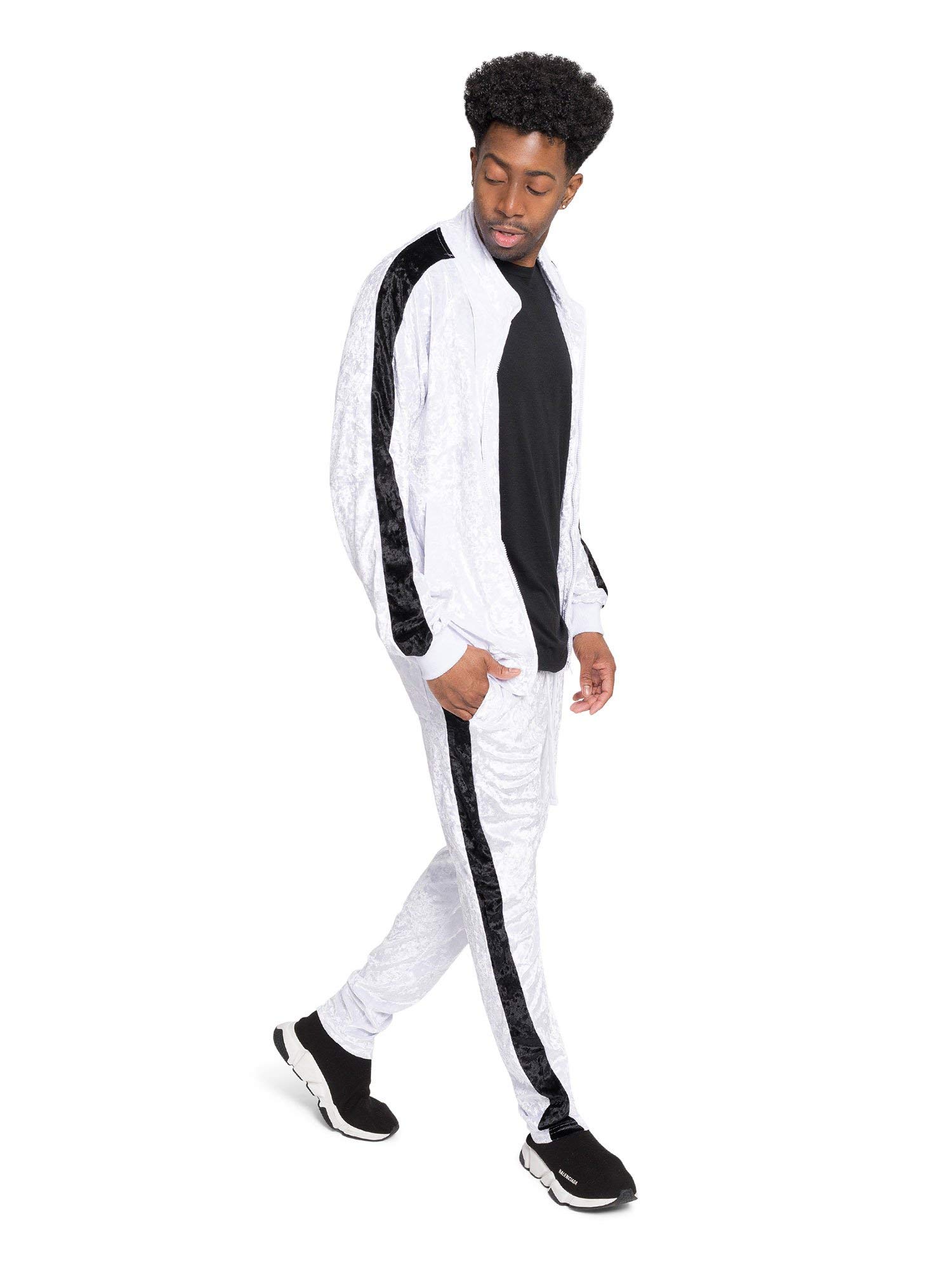 Premium G-Style USA Men's Velour Velvet Tracksuit Set - Comfortable Casual Wear, Gym & Lounge Outfit for Men | Perfect for Workout, Streetwear & Relaxing at Home