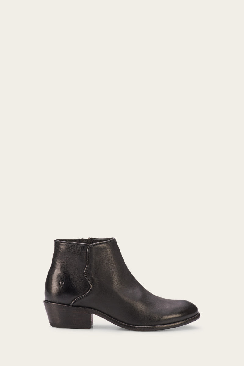Vintage Carson Piping Bootie - Classic Comfortable Women's Ankle Boots for Casual Wear & Everyday Outfits
