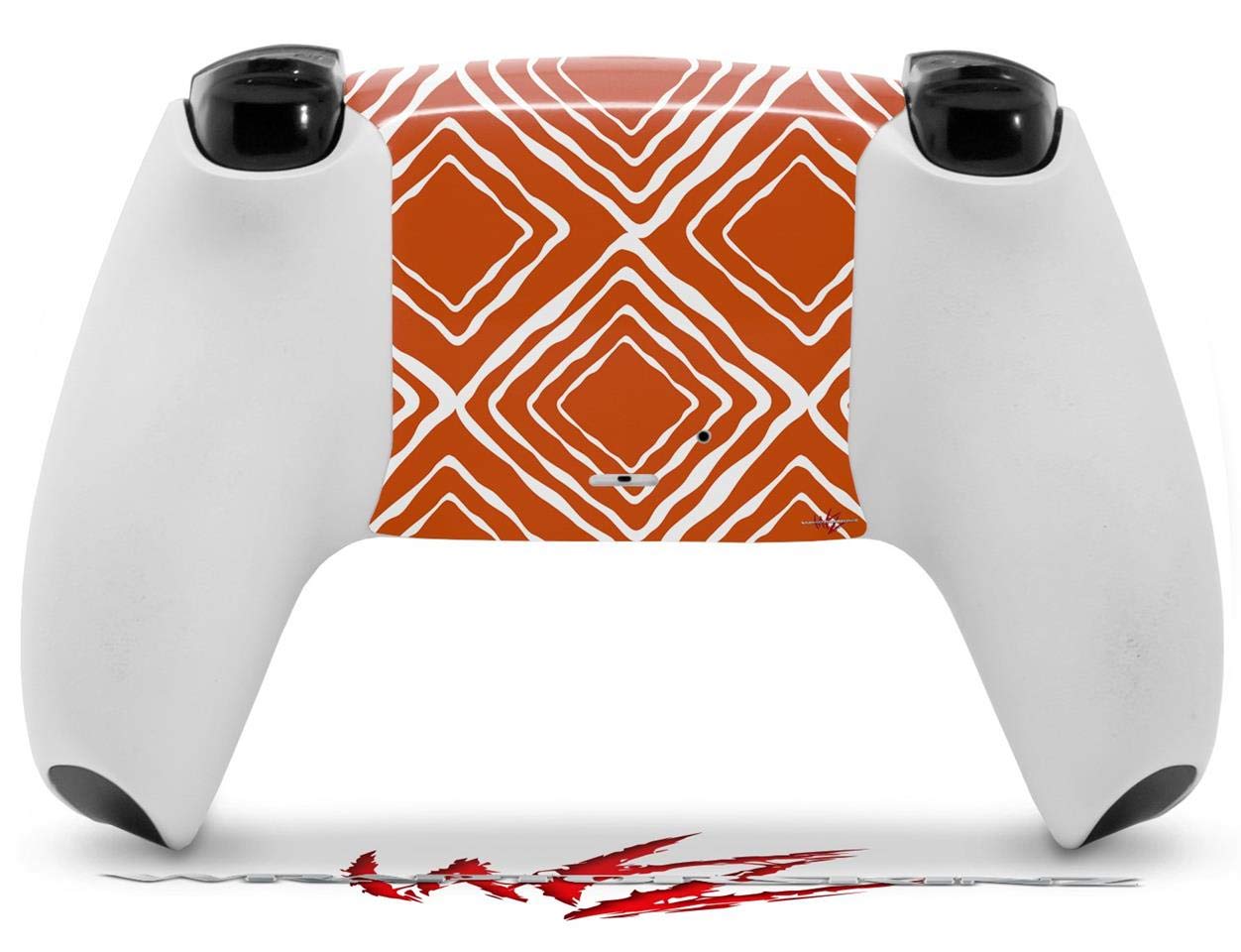 Sony PS5 DualSense Skin Wrap - Wavey Burnt Orange for Gaming Protection