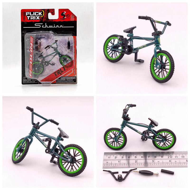 Premium Finger Bike FLICK TRIX Mini BMX Diecast Model Toy - Collectible Miniature Bicycle for Kids & Adults - Perfect for Office Desk Decor, Stress Relief, and Gift Giving