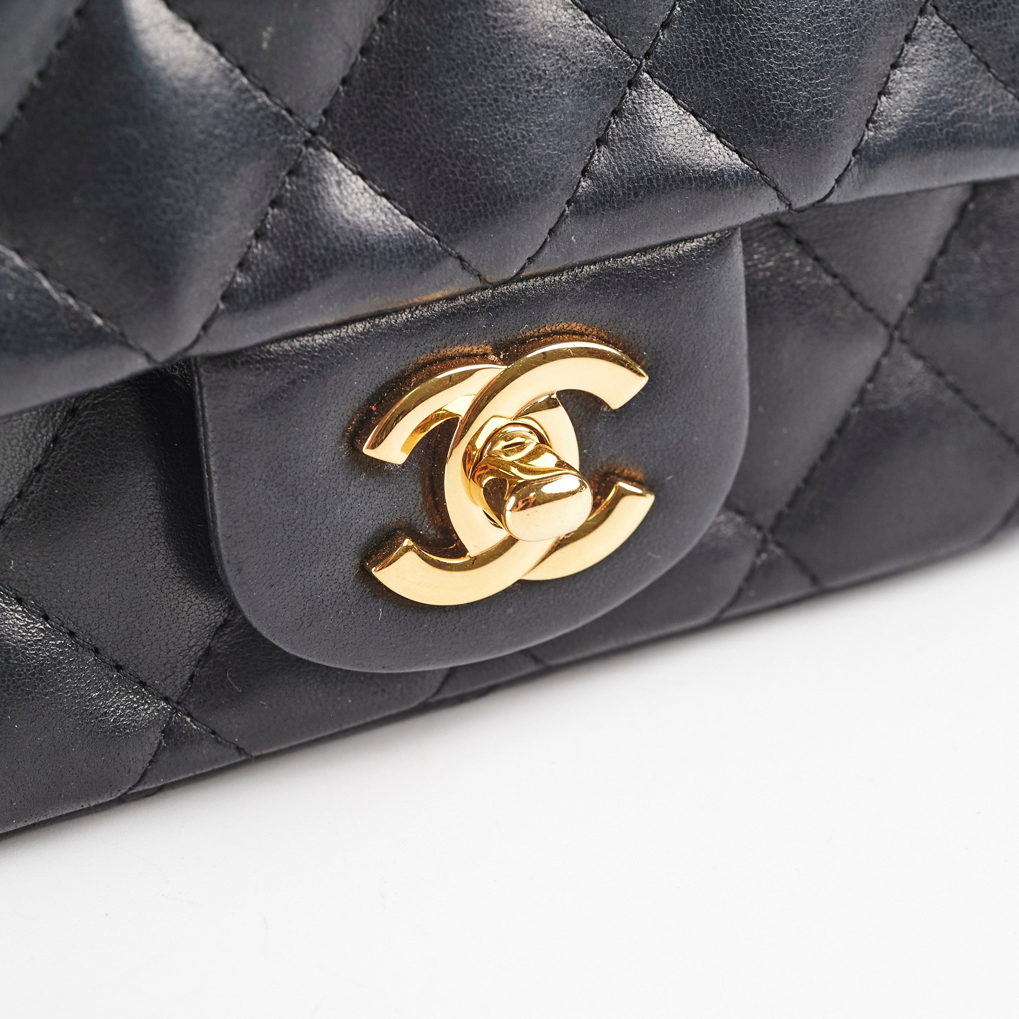 Chanel Mini Square Flap Bag Black Caviar Leather with Gold Hardware - Luxury Crossbody Purse for Women, Perfect for Date Night & Evening Events