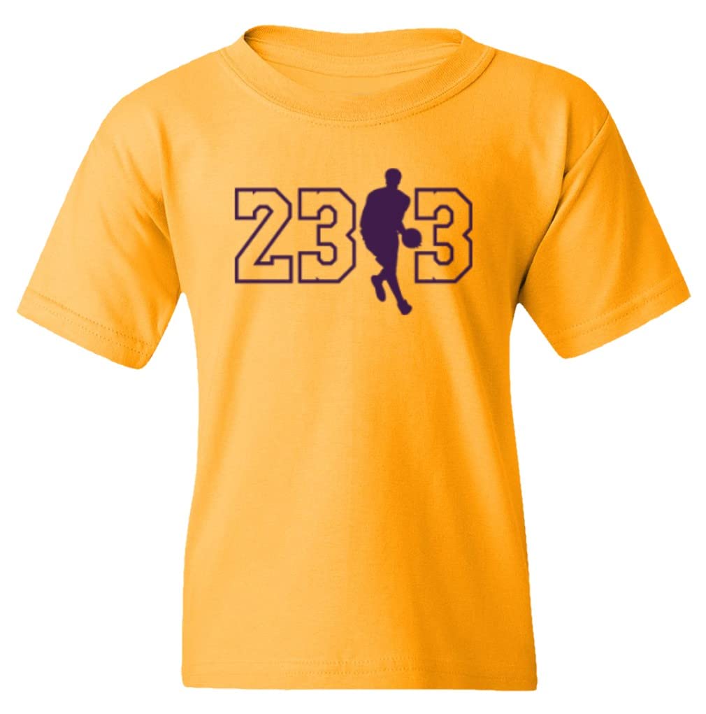 KING THREADS Los Angeles Basketball Star 23 Davis 3 Fans Youth Tee - Unisex T-Shirt for Men & Women - Perfect for Basketball Games, Fan Events and Casual Wear