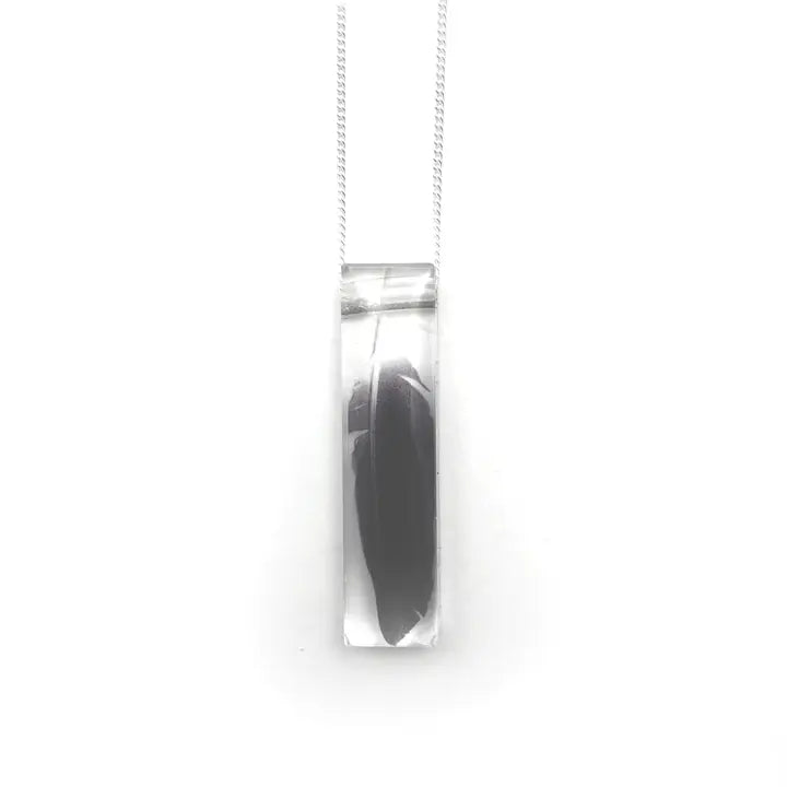 Black Drop Designs Feather Necklace - Dainty & Elegant Jewelry for Women - Perfect for Everyday Wear, Date Nights & Special Occasions