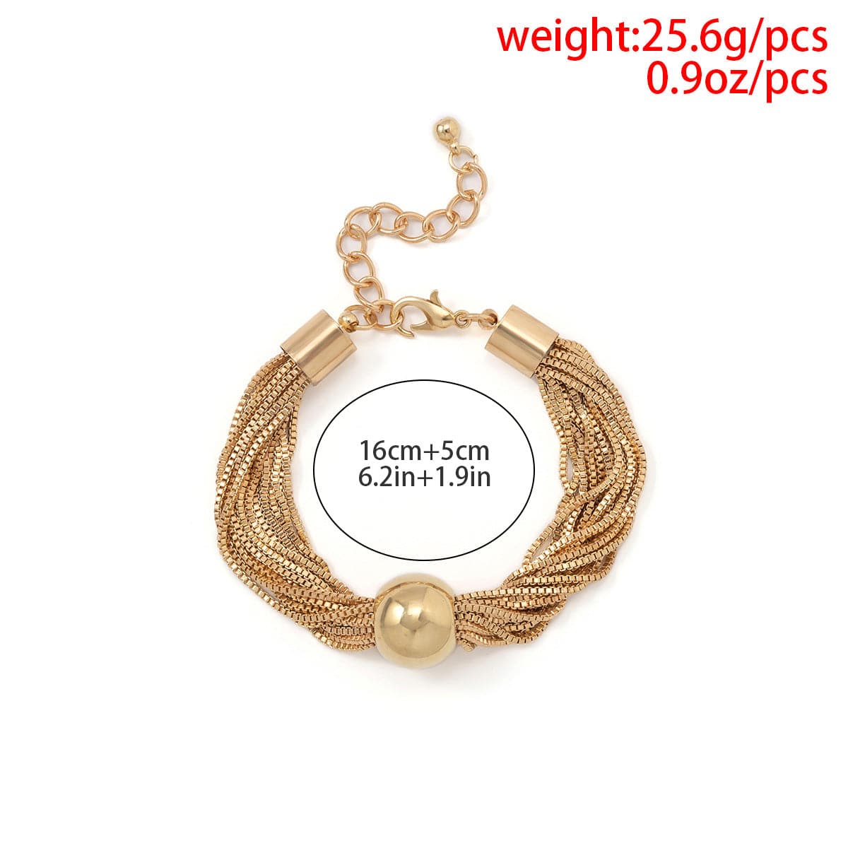 Stylish Women's Fashion Big Round Bead Bracelet - Boho Chic Handmade Jewelry for Casual Wear & Party Accessories