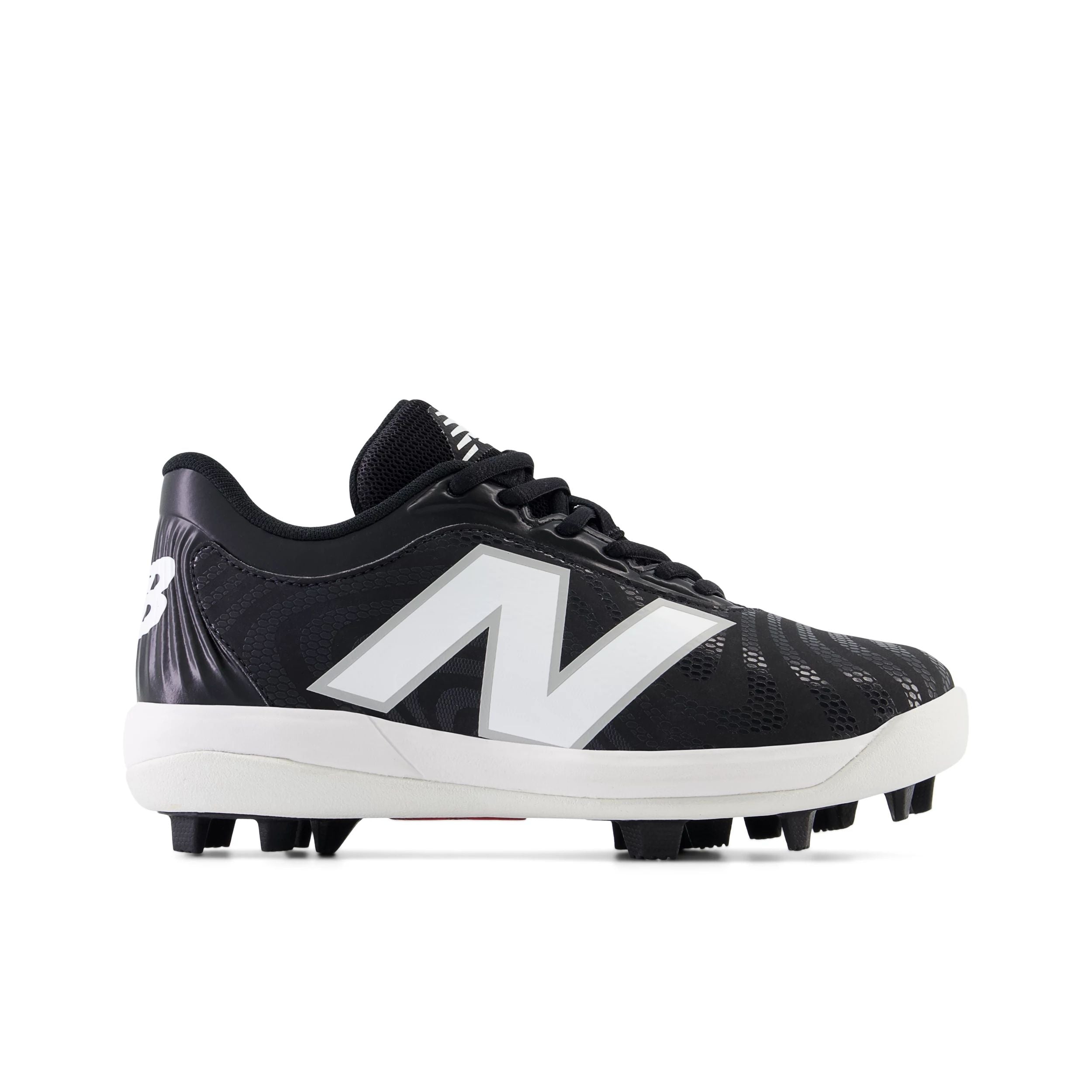 New Balance 4040v7 Black Youth Baseball Cleats - Lightweight Molded Cleats for Boys & Girls - Perfect for Baseball, Softball & Field Sports