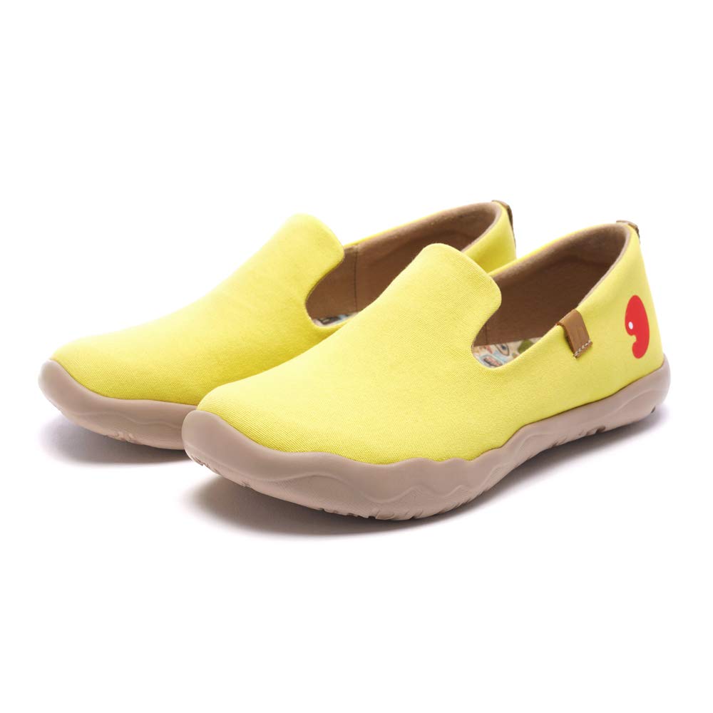 UIN Women's Slip-On Loafers - Lightweight Casual Sneakers with Artistic Paint Design, Comfortable Walking Shoes for Travel & Everyday Wear | Perfect for Office, Shopping and City Exploration