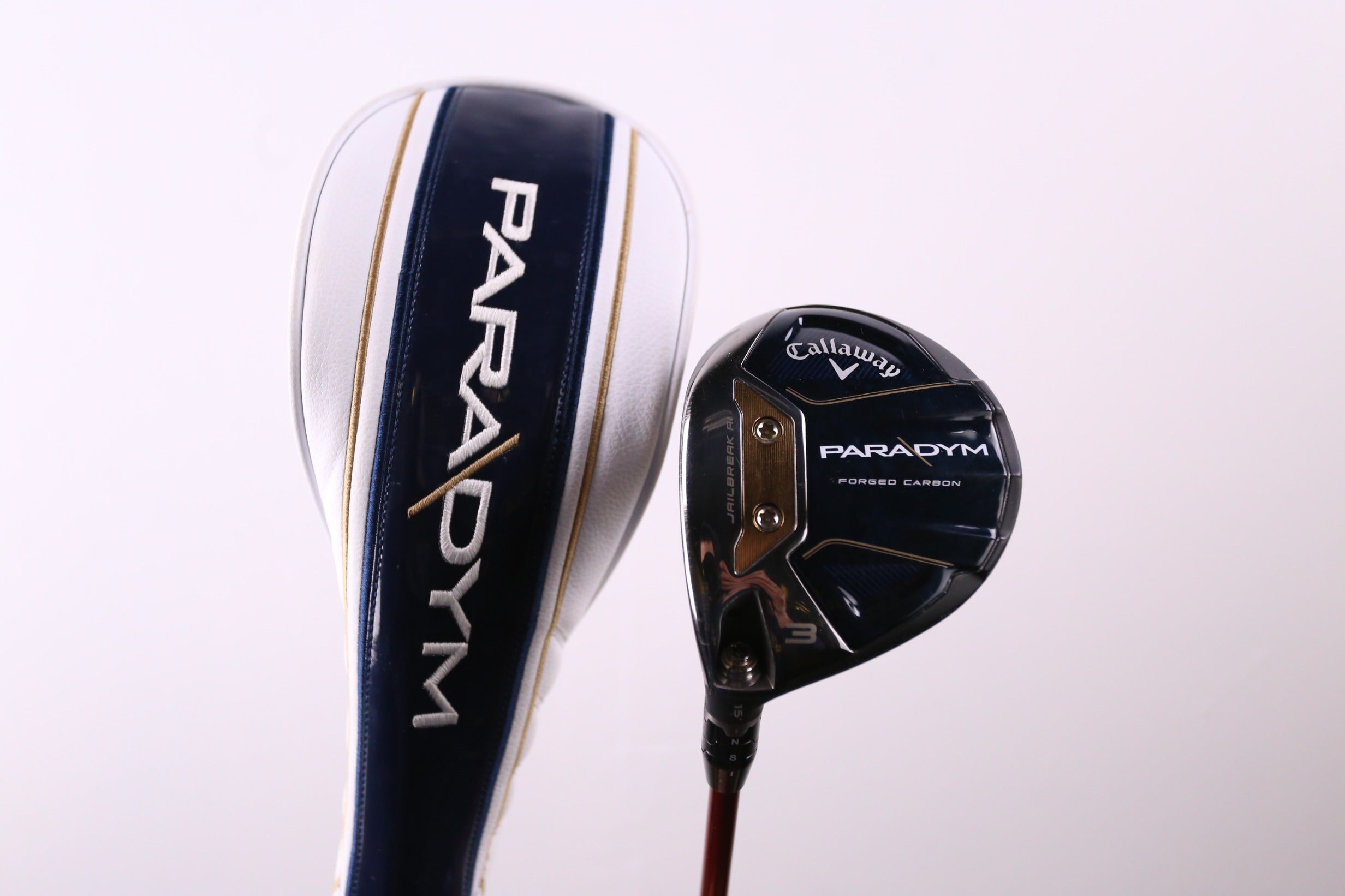 Used Callaway Paradym 3 Wood Left Handed 15° Stiff Flex Golf Club - Perfect for Left-Handed Golfers Seeking Distance & Control on the Fairway
