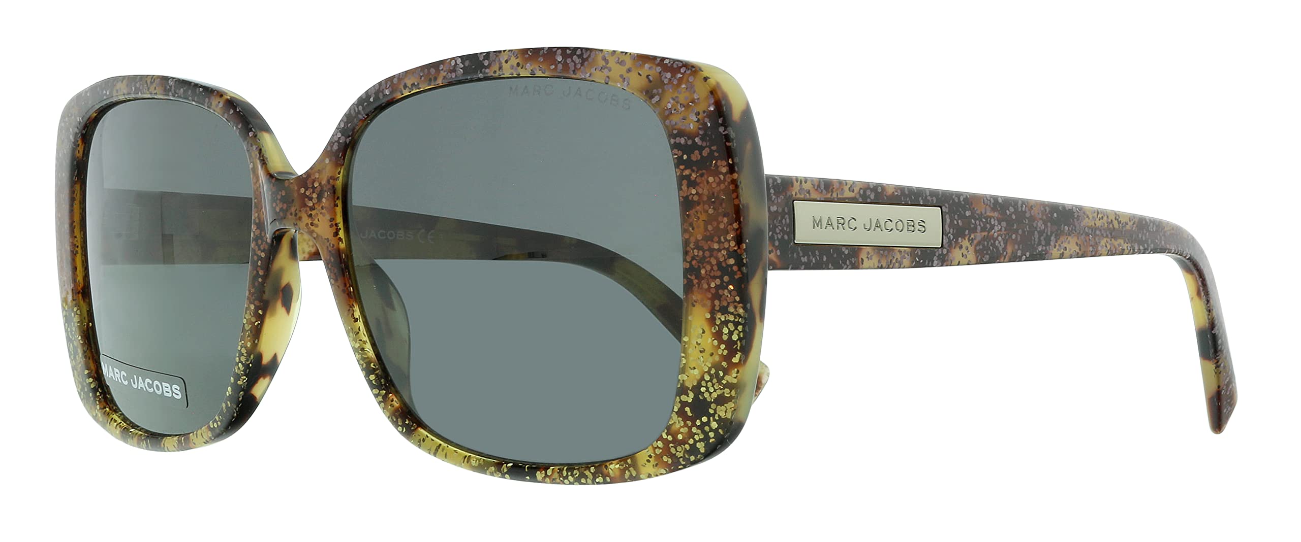 Marc Jacobs MARC 423/S Brown Glitter Sunglasses for Women - Dark Brown Frame 55mm Lens - Perfect for Beach, Driving & Fashion Accessories