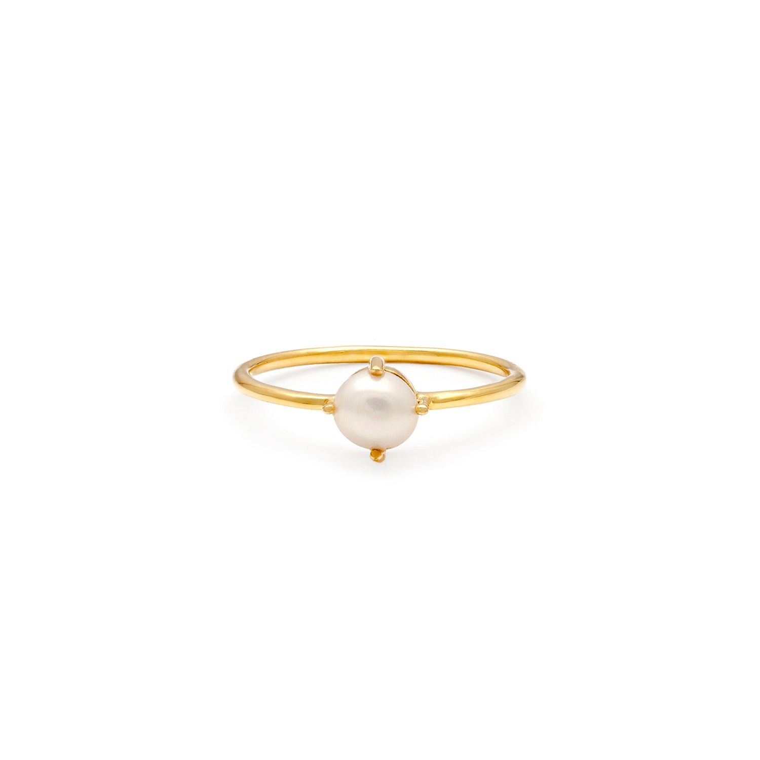 Elegant Compass Ring with Pearl - Stylish Jewelry for Women, Perfect for Travel, Outdoor Adventures & Everyday Wear