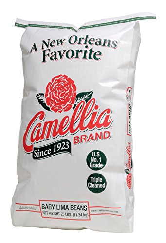 Premium Camellia Brand Dry Baby Lima Beans - 25 Pound Bulk Bag for Cooking, Soups, Stews & Healthy Meal Prep