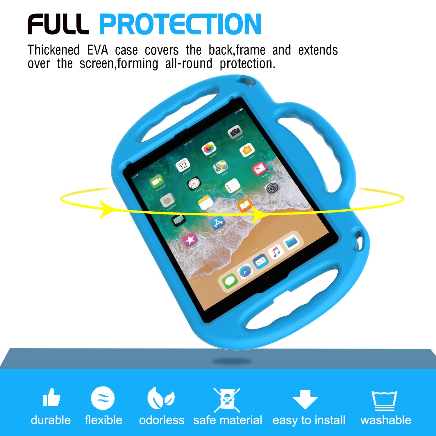 AVAWO Shockproof Kids Case for iPad 9.7