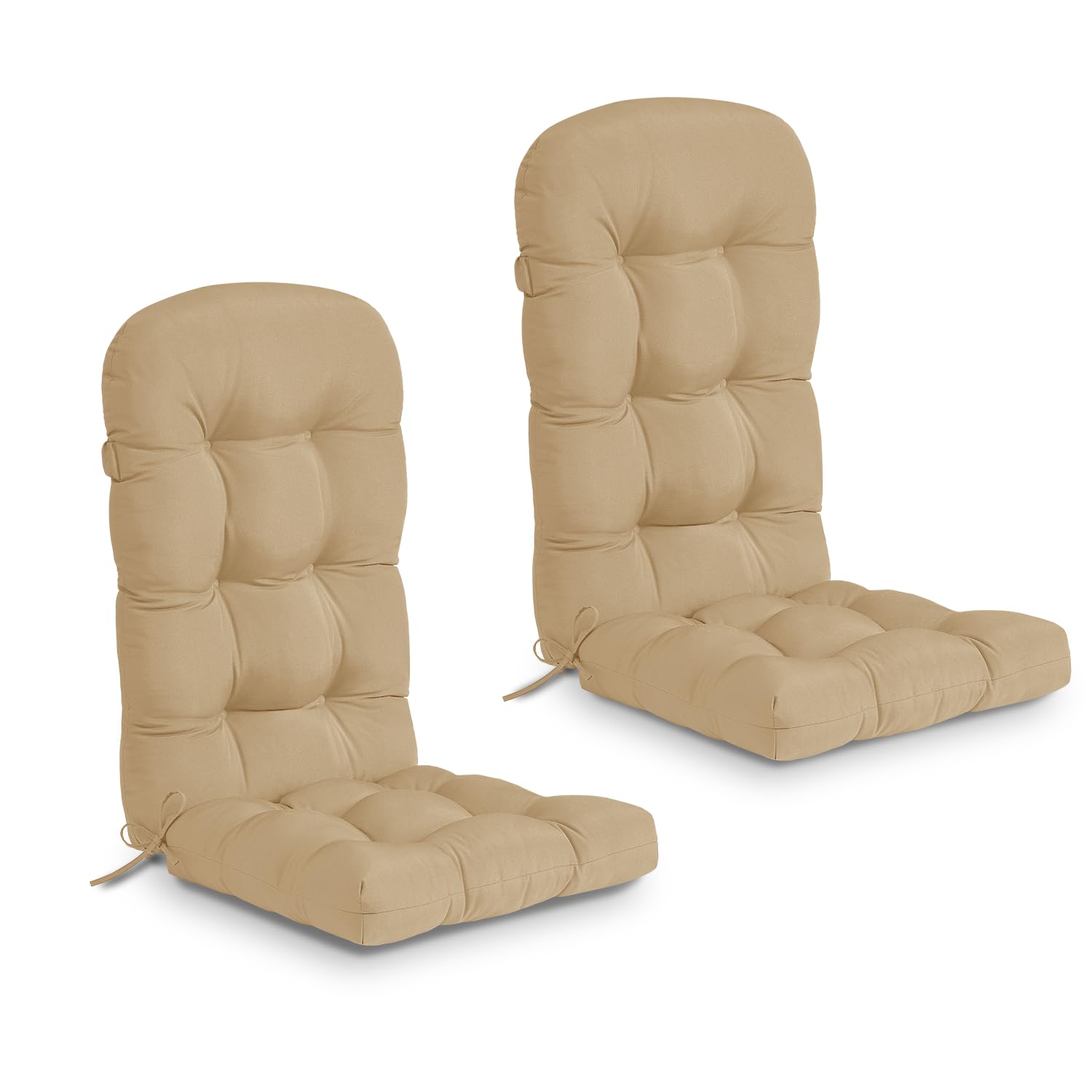 Premium Water-Resistant Adirondack Chair Cushions Set of 2 - Thick 4.5