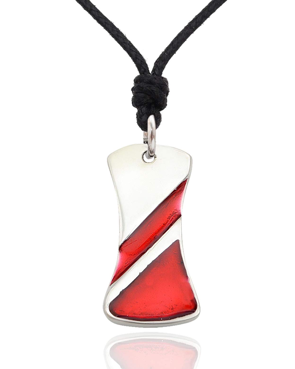 Vietguild Red Ranger Pewter Charm Necklace - Stylish Jewelry for Gifts & Fashion