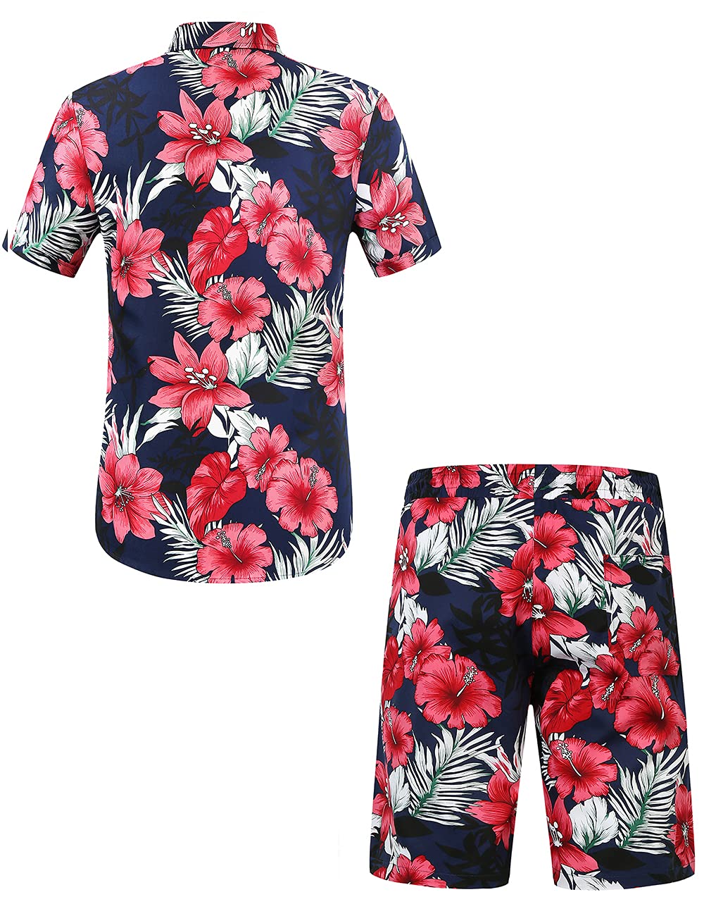 Men's Hawaiian Shirts & Suits - Short Sleeve Casual Button Down Shirts for Men | Beach Vacation, Summer Party, Tropical Theme Outfits