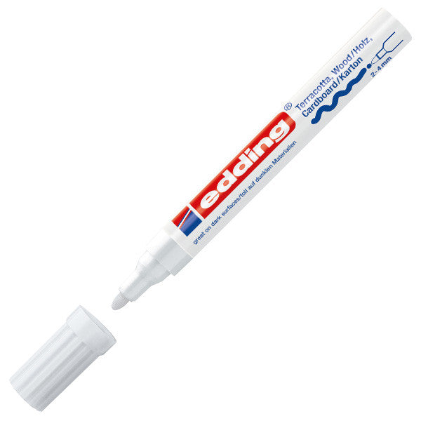 edding 4000 Matt Paint Marker - Medium Point Permanent Marker for Metal, Glass, Plastic - Ideal for DIY Crafts, Signage & Industrial Labeling
