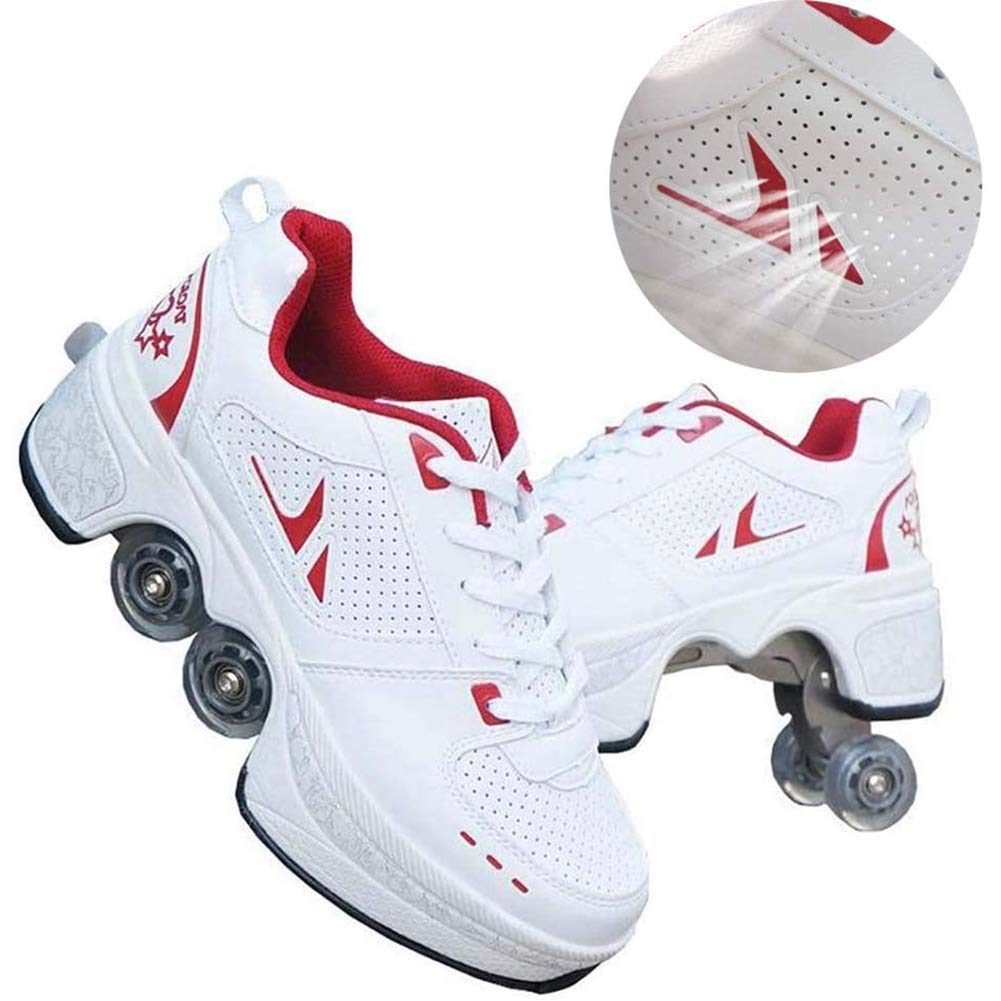 Kids' Removable Roller Skates - Invisible Transforming Roller Shoes for Boys & Girls | Perfect for Outdoor Play, School, and Sports Activities