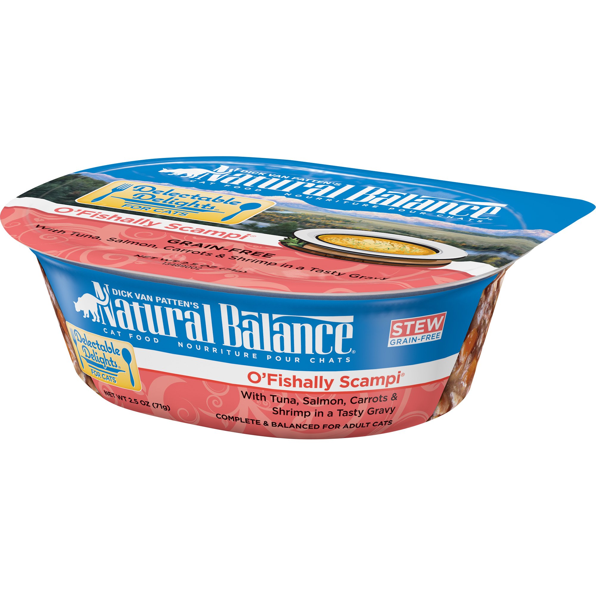 Natural Balance Delectable Delights Grain-Free Wet Cat Food for Adult Cats - Delicious Stews & Paté Recipes in Catatouille, Sea Brûlée, Purrrfect Paella, Scampi & Cats-serole Flavors - Perfect for Mealtime, Weight Management & Picky Eaters
