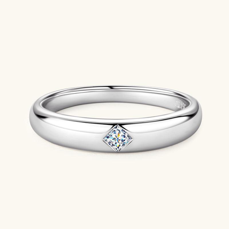 Princess Cut Premium Moissanite Wedding Ring - 14K White Gold Engagement Ring for Women | Sparkling Diamond Alternative for Bridal, Anniversary & Special Occasions