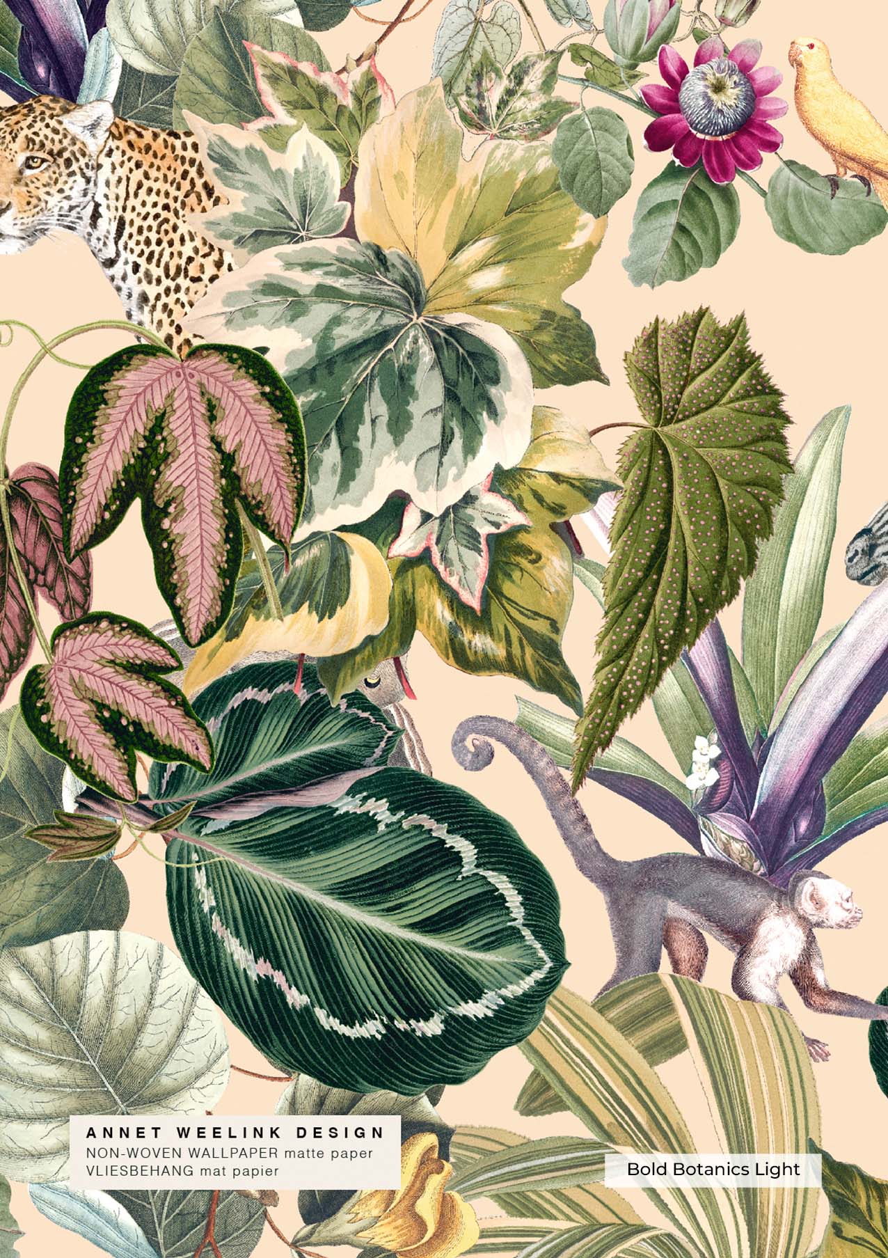 Bold Botanics Wallpaper Sample - Premium Commercial-Grade Wall Covering for Offices, Restaurants & Retail Spaces