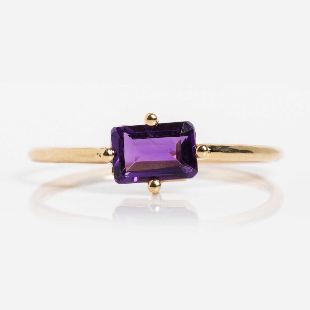 14K Gold Mod Love Birthstone Ring for Women - Personalized Gift for Anniversary, Birthday, Valentine's Day | Elegant Stackable Jewelry for Everyday Wear