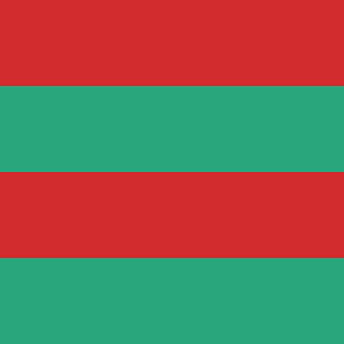 F. Red & Green Stripes