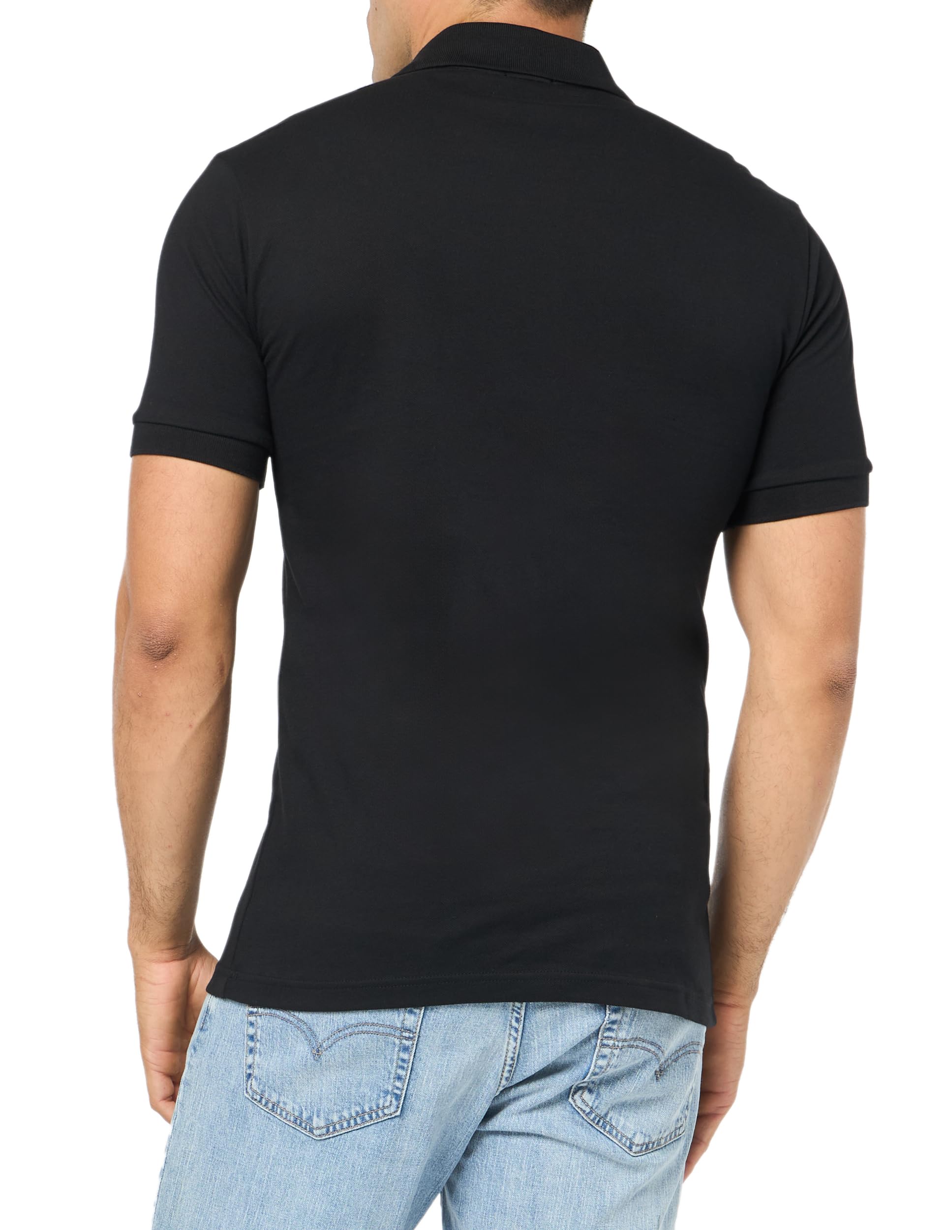 BOSS Men's Square Patch Logo Slim Fit Pique Polo Shirt - Comfortable Business Casual Wear for Office, Golf & Summer Outings