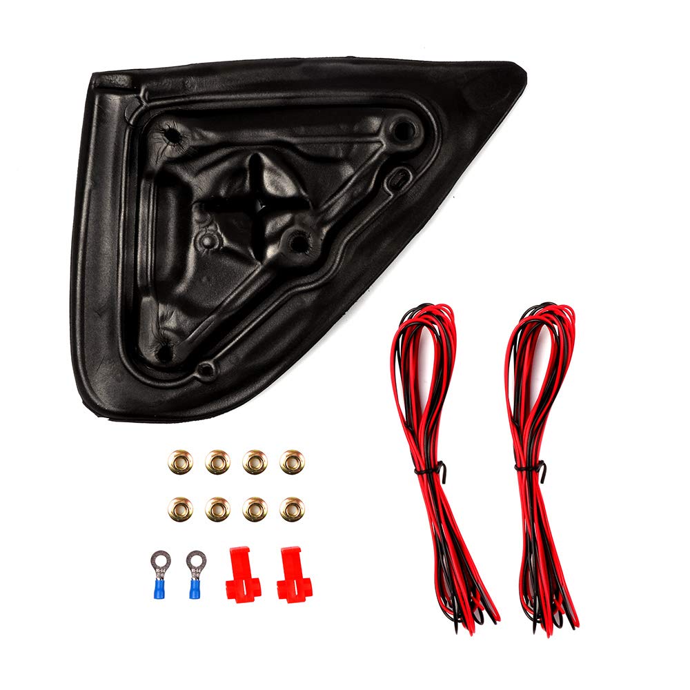 CCiyu Power Heated Towing Mirrors with Puddle Lights & Turn Signal - Compatible with 2014-2018 Chevy Silverado 1500/2500/3500 & GMC Sierra - Perfect for Towing, Night Driving & Enhanced Safety