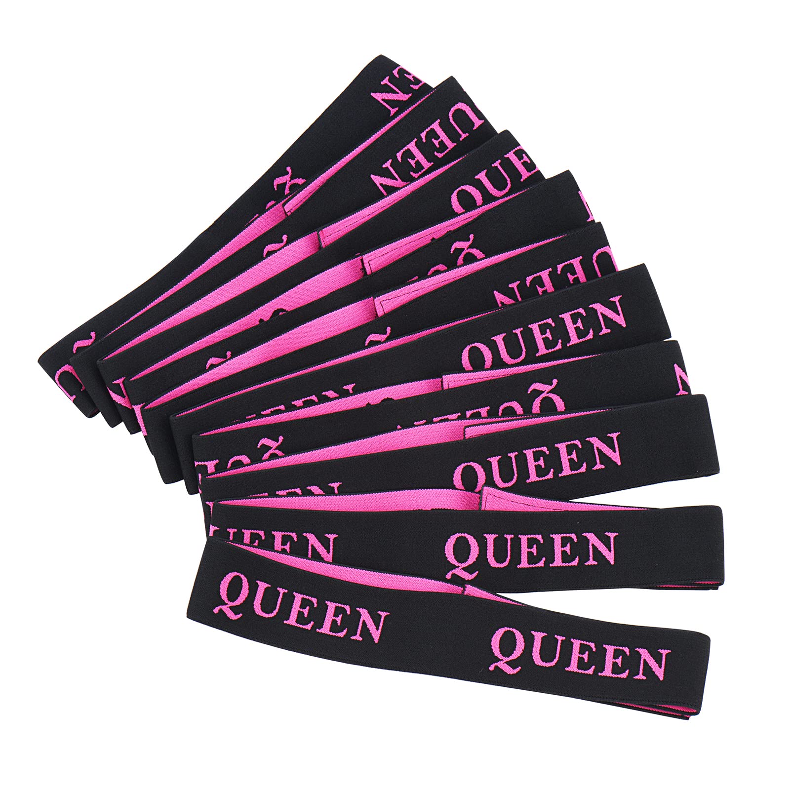 10-Pack Adjustable Queen Elastic Wig Bands for Lace Front Wigs - Secure Edge Control & Comfortable Wig Grip - Perfect for Daily Wear, Cosplay, and Salon Styling