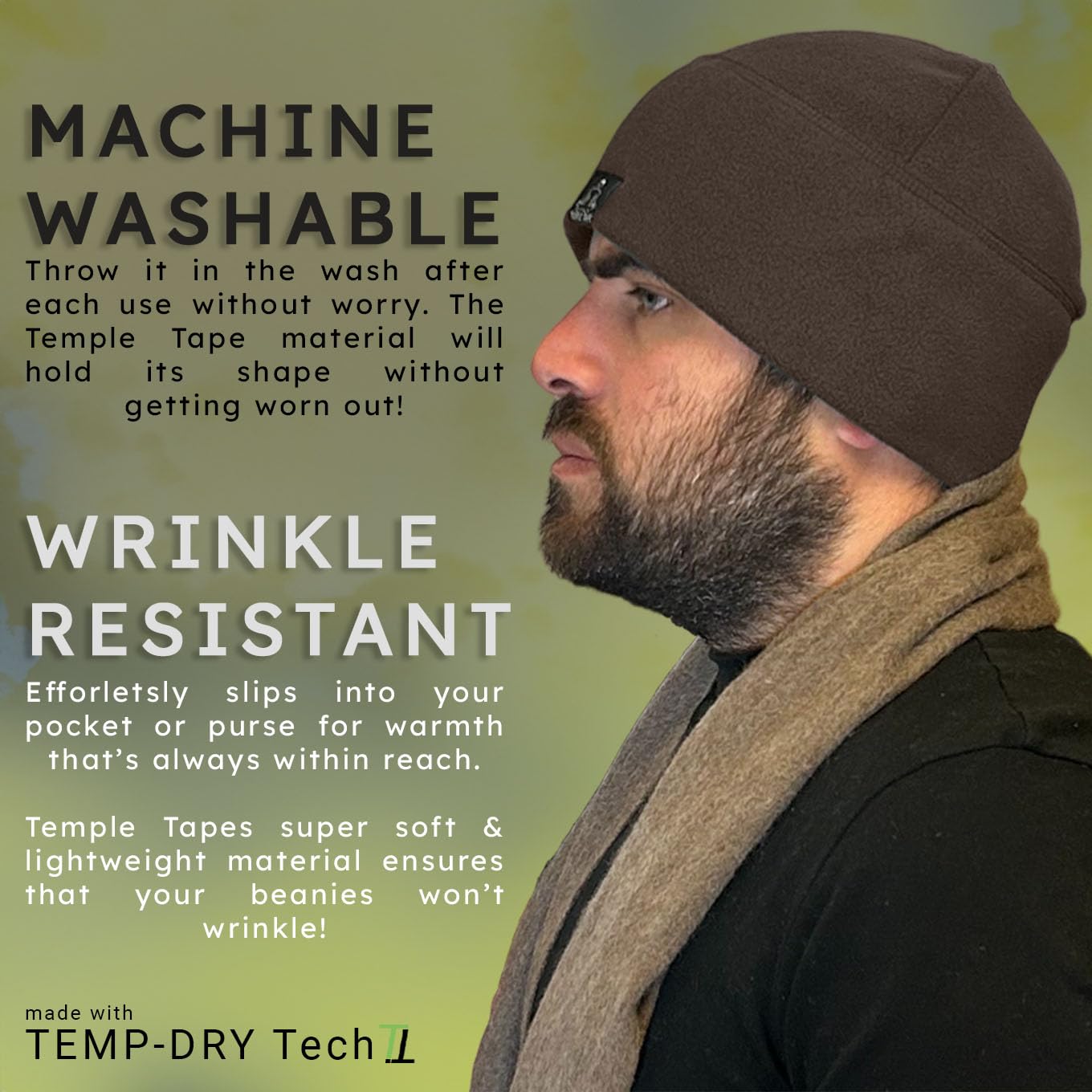 Tactical Fleece Watch Cap Beanie - Warm Skull Cap Fleece Hat for Men & Women - Perfect for Outdoor Activities, Hiking, and Winter Sports