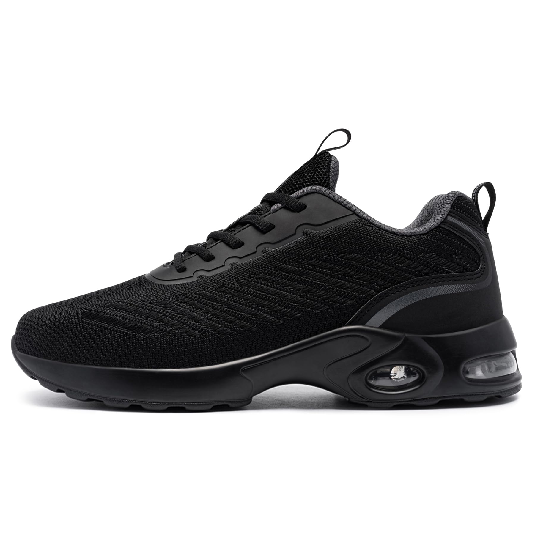 **DYKHMILY Men's Steel Toe Work Shoes - Lightweight Safety Shoes with Air Cushion for Construction & Industrial Work - Comfortable for Long Shifts**