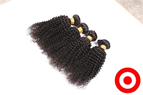 Cambodian Virgin Remy Human Hair Extensions - 3-Piece Kinky Curly Weave Bundles (10