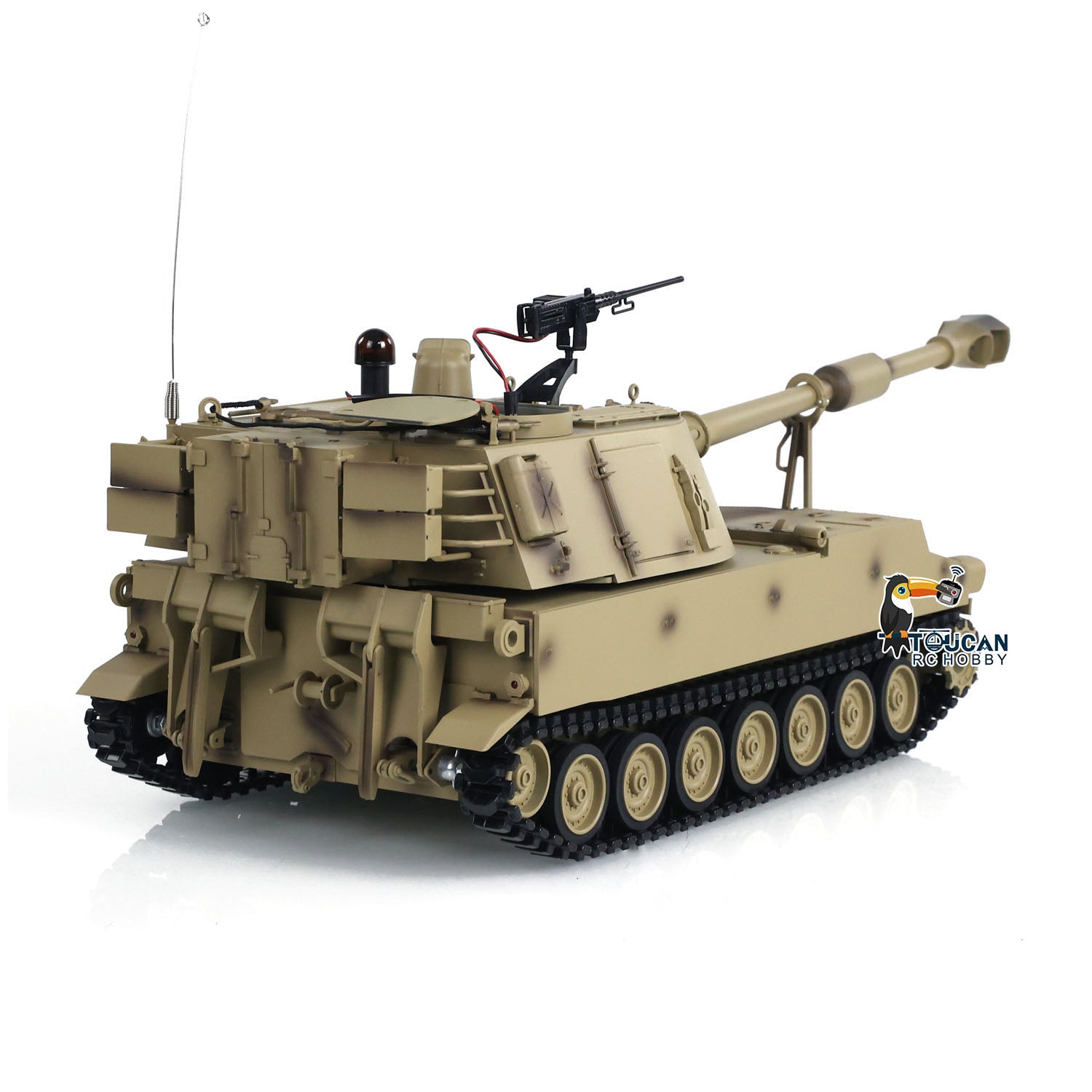 1/16 Tongde RC Tank M109A2 Self-Propelled Howitzer RTR Infrared BB Shooting with Barrel Recoil - Military Vehicle Model Toy for Adults & Collectors - Battle Simulation & Outdoor Play