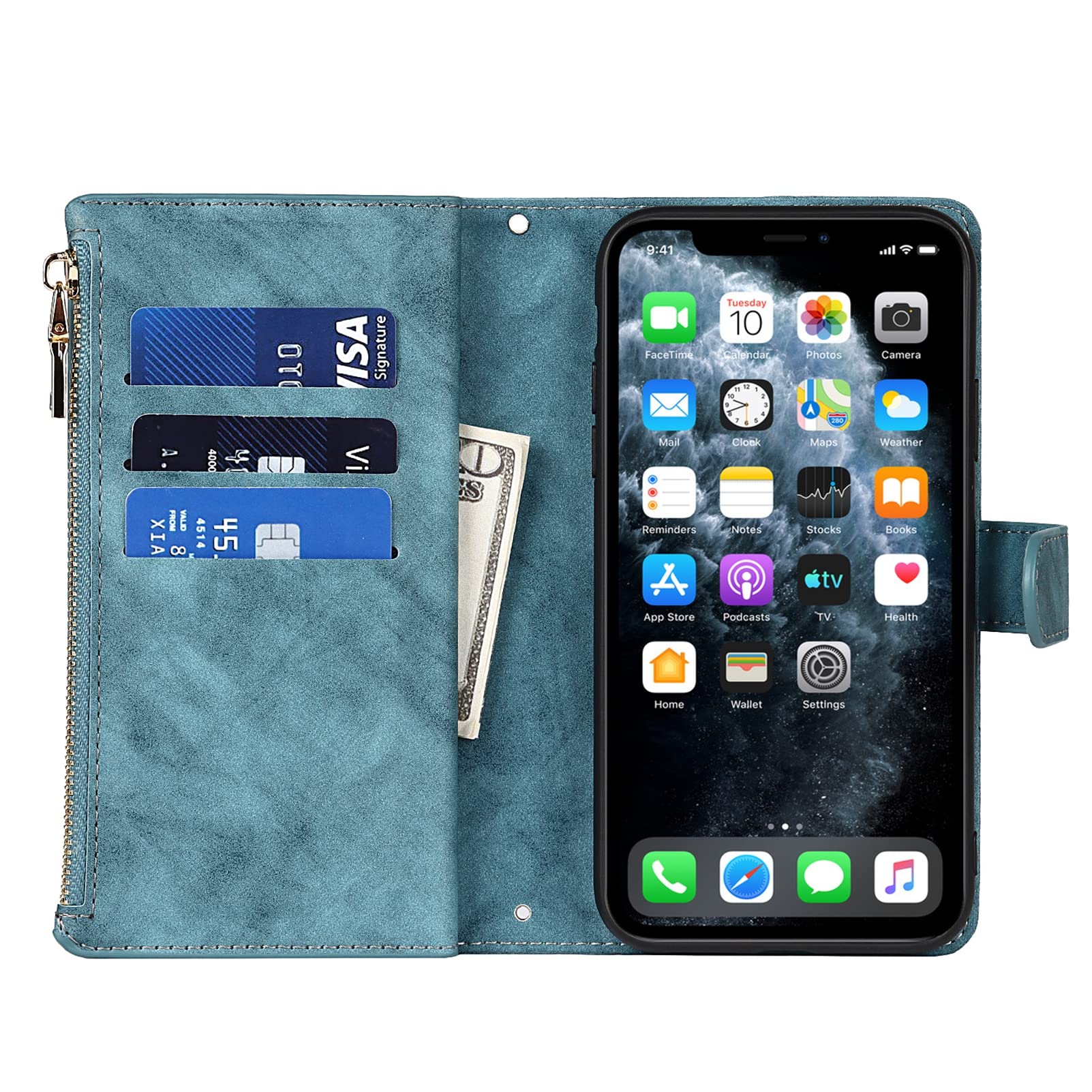 Premium PU Leather iPhone 11 Pro Wallet Case (5.8