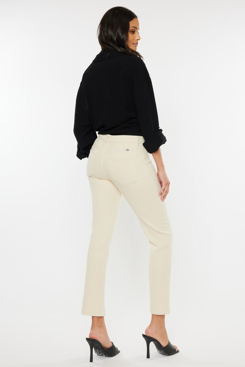 Belinda Mid Rise Skinny Straight Leg Jeans for Women - Stretch Denim Pants with Comfortable Fit - Perfect for Casual Wear, Office and Date Night