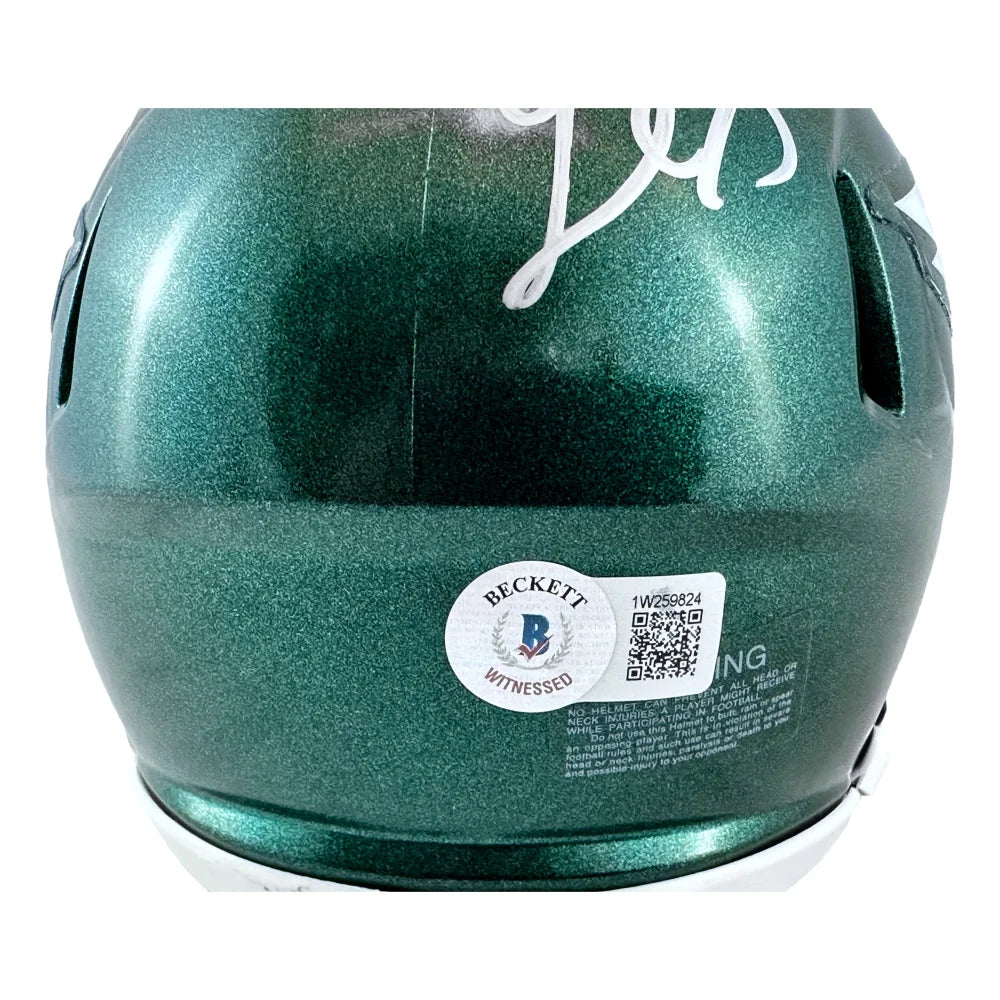 Authentic LeSean McCoy Autographed Philadelphia Eagles Speed Mini Helmet - Signed with BAS COA - Perfect for NFL Collectors, Eagles Fans & Sports Memorabilia Displays