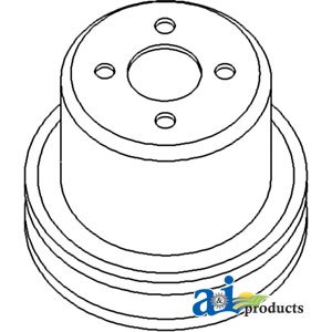 A&I Single Groove Water Pump Pulley for Series III Diesel Engines - Replacement Part A-7451 - Perfect for Engine Repair & Maintenance