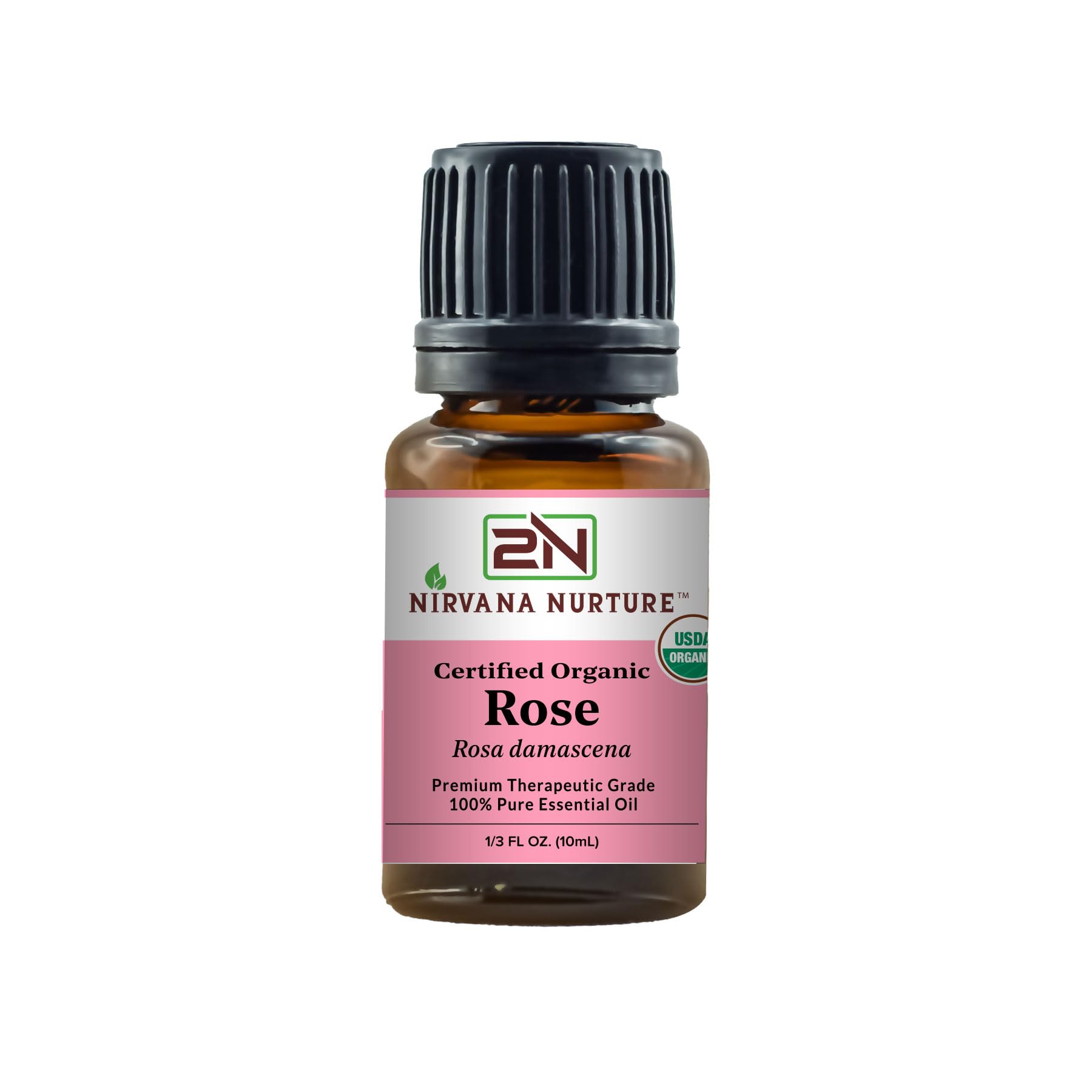 Organic Rose Essential Oil - 100% Pure for Aromatherapy & Skin Care