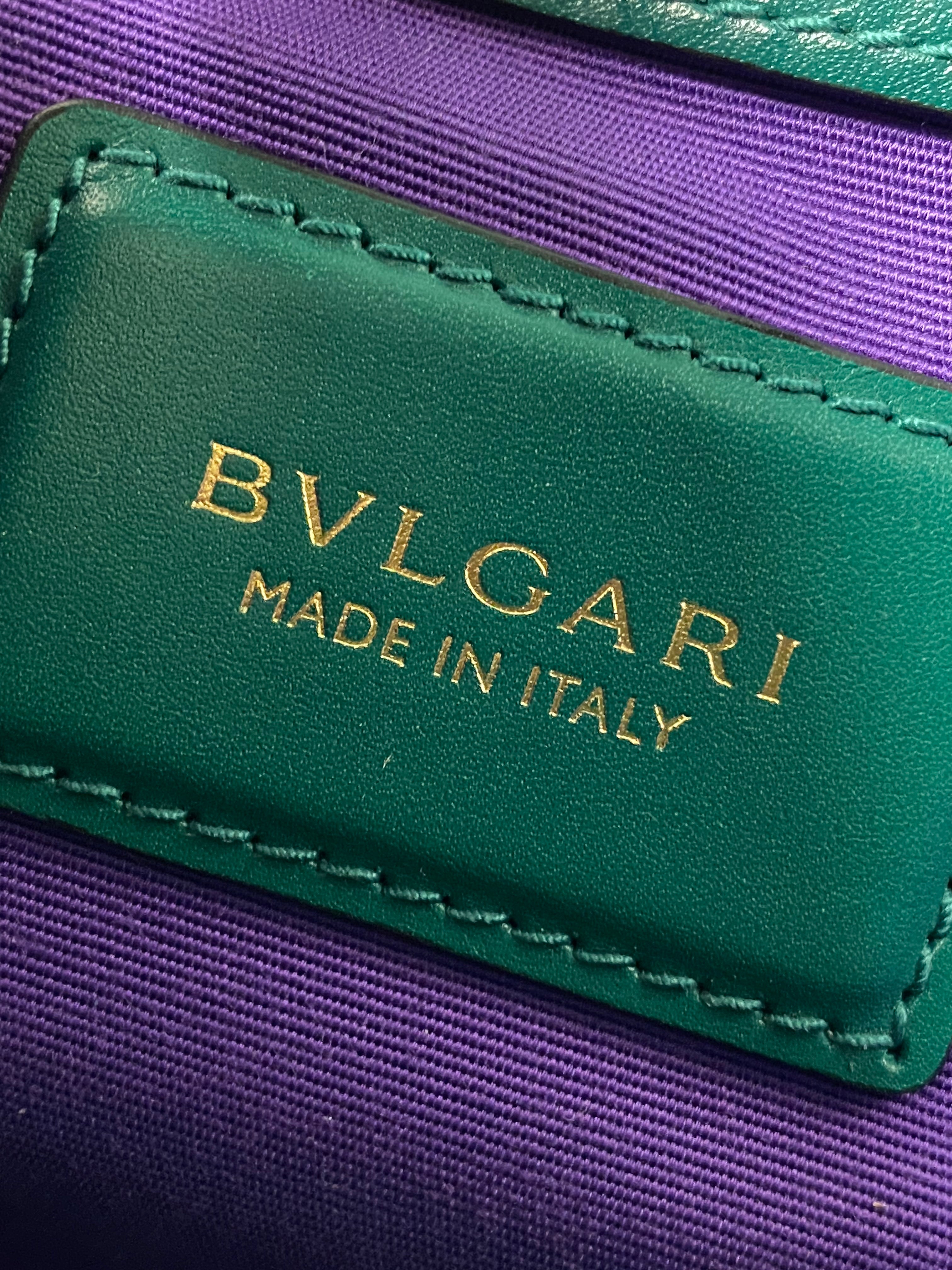 Bulgari Serpenti Forever Green Enamel Snake Shoulder Bag - Luxury Designer Handbag for Women, Perfect for Evening Parties & Special Occasions