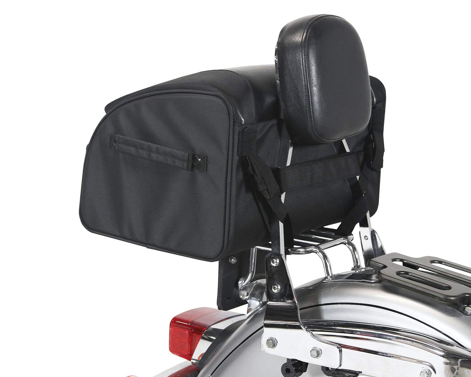 Nelson Rigg NR-250 Route 1 Traveler Lite Tour Trunk Bag - Waterproof Motorcycle Luggage for Harley Davidson Ultra, Indian Roadmaster & Honda Goldwing - Perfect for Long-Distance Rides & Road Trips (Black)