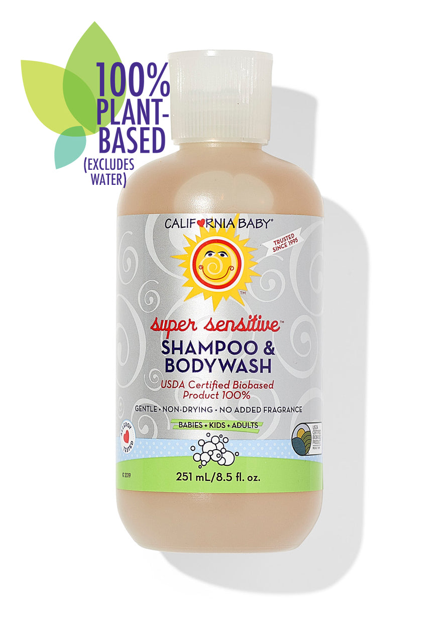 Fragrance-Free Super Sensitive Shampoo & Body Wash for Babies & Adults - Gentle Cleansing for Sensitive Skin, Eczema & Allergies - Perfect for Daily Bath & Shower Routine