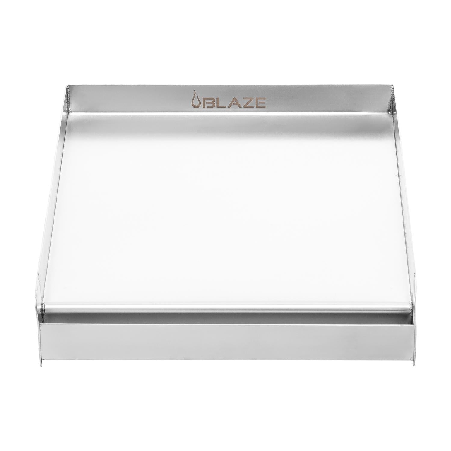 Blaze BLZ14SSGP 14-Inch Stainless Steel Griddle Plate for Outdoor Grilling - Perfect for BBQ, Camping & Backyard Cooking