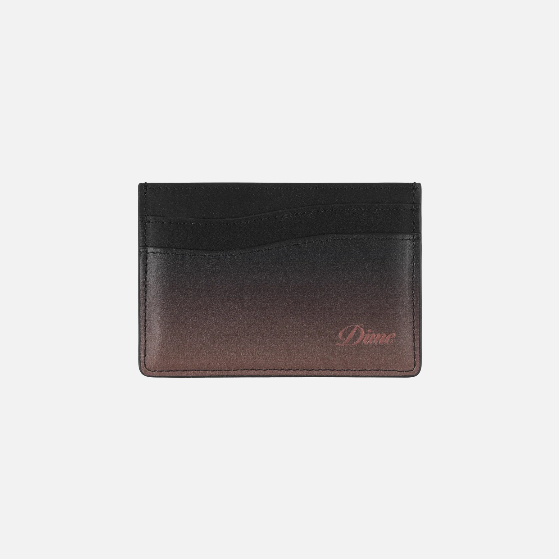 Elegant Cursive Gradient Card Holder in Copper - Slim & Stylish Wallet for Credit Cards, IDs, and Cash - Perfect for Everyday Use, Travel, and Gifts